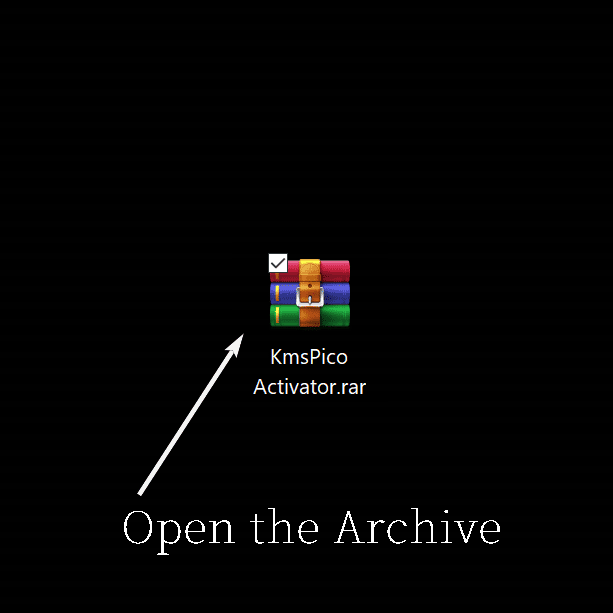 Open the archive using WinRAR or 7-zip in the Downloads folder